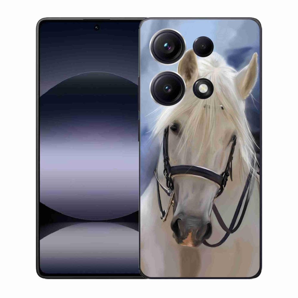 Gél borítás mmCase a Xiaomi Redmi Note 14S-hez - fehér ló