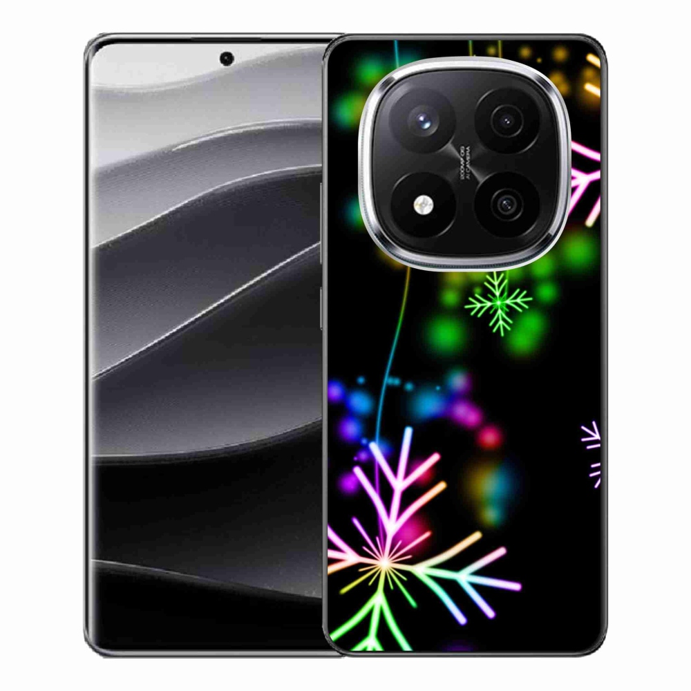 Zselés borítás mmCase a Xiaomi Redmi Note 14 Pro+ 5G számára - színes pelyhekkel