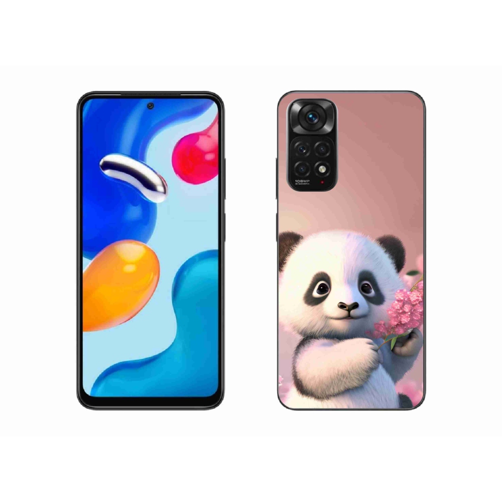 Gél borítás mmCase a Xiaomi Redmi Note 11 4G-hez - aranyos panda
