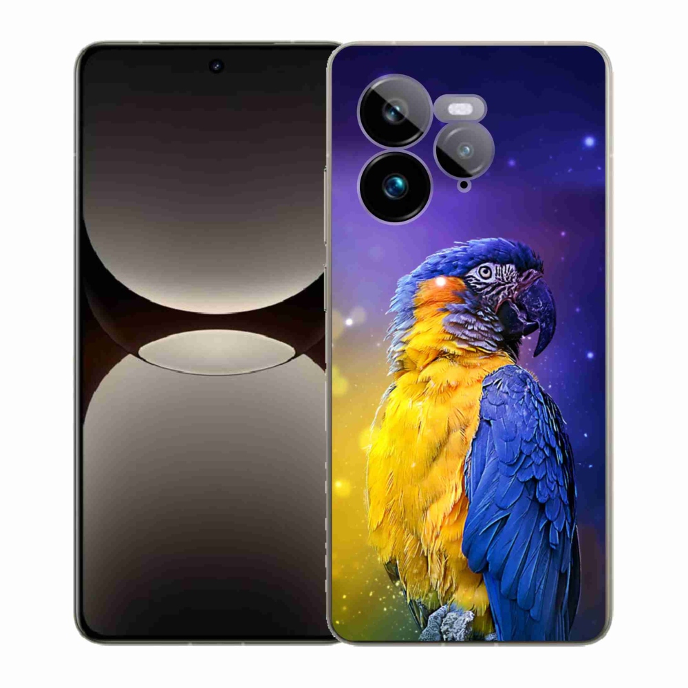 Gél borítás mmCase a Realme GT 7 Pro 5G készülékhez - papagáj ara 1