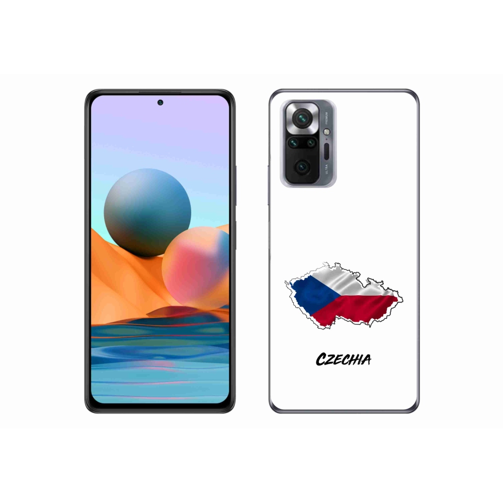 Gél borítás mmCase a Xiaomi Redmi Note 10 Pro készülékhez - Csehország fehér háttér