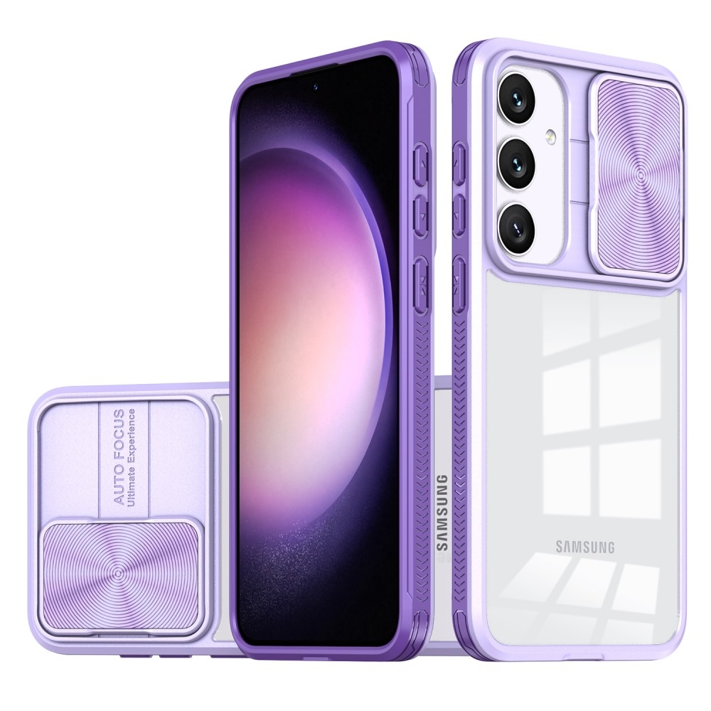 Tartós hátlapi borítás kamerafedéllel Samsung Galaxy S25+ - lila