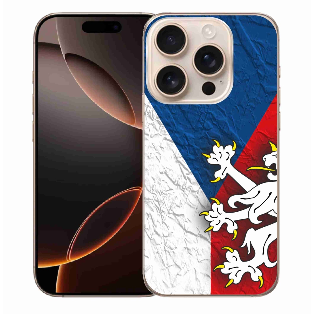 Zselés borítás mmCase iPhone 16 Pro Max készülékhez - cseh zászló 1