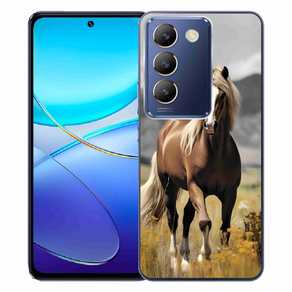 Gél borítás mmCase a Vivo V40 SE 4G/5G készülékhez - barna ló 1