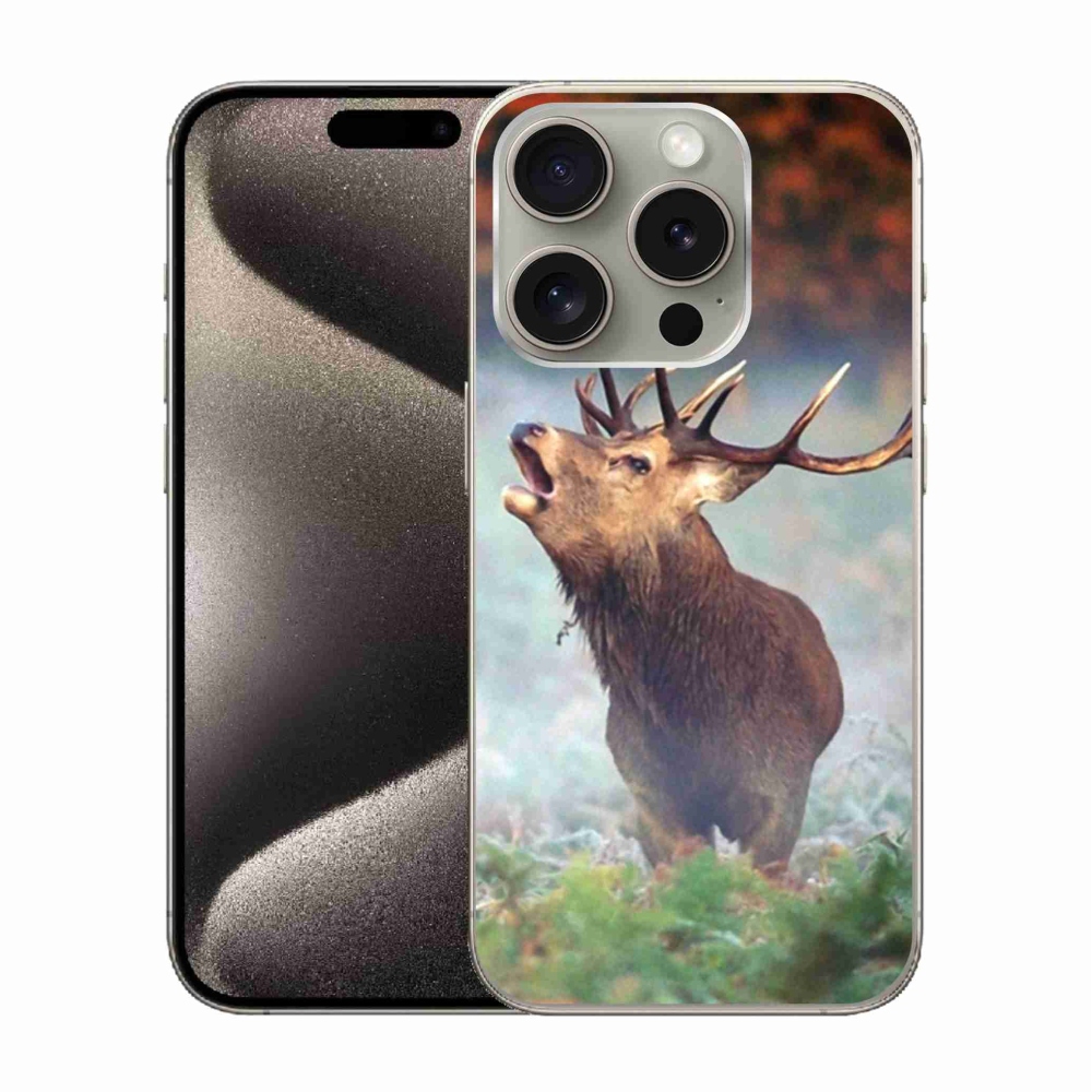 Gél tok mmCase iPhone 15 Pro készülékhez - szarvas 2