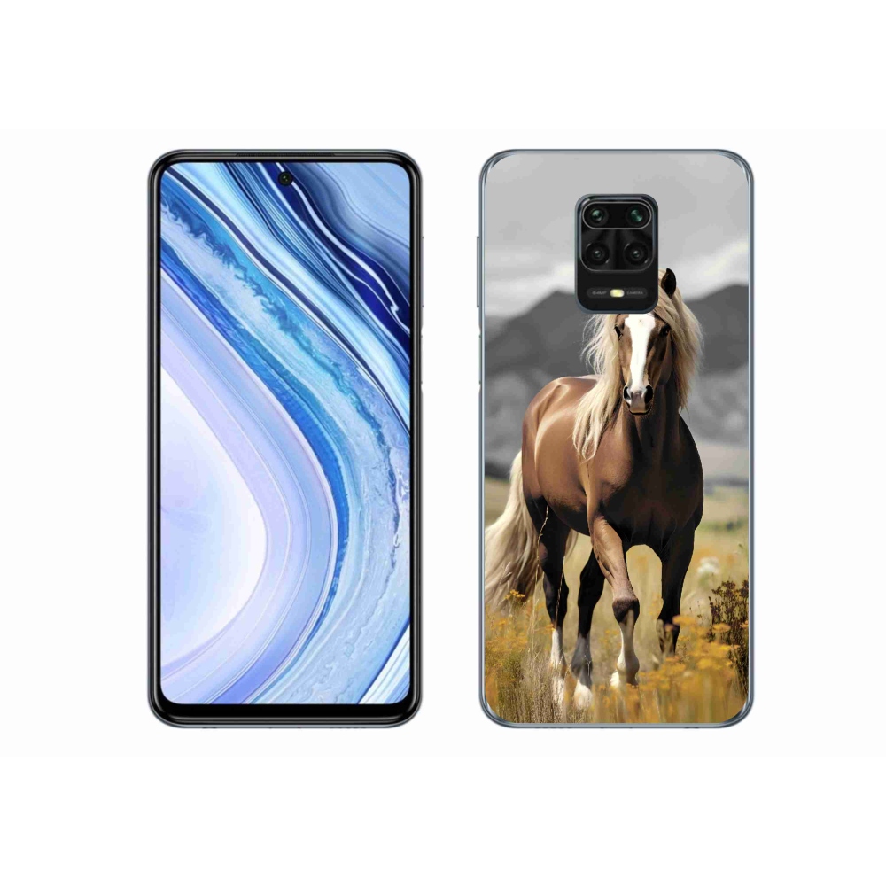 Gél borítás mmCase a Xiaomi Redmi Note 9 Pro-hoz - barna ló 1