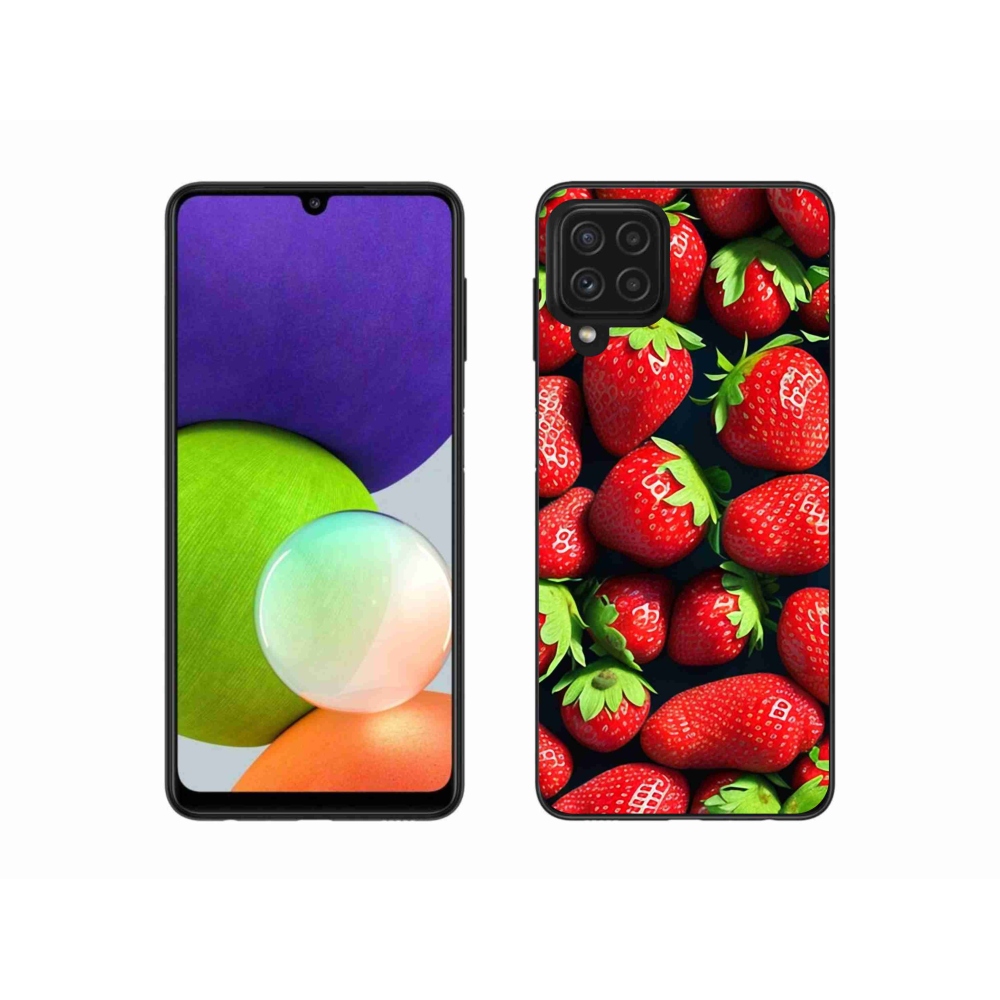 Gél borítás mmCase Samsung Galaxy A22 4G - eper