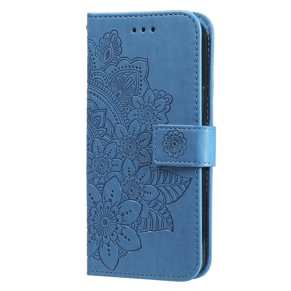 Mandala könyv tok Honor X8b-hez - kék