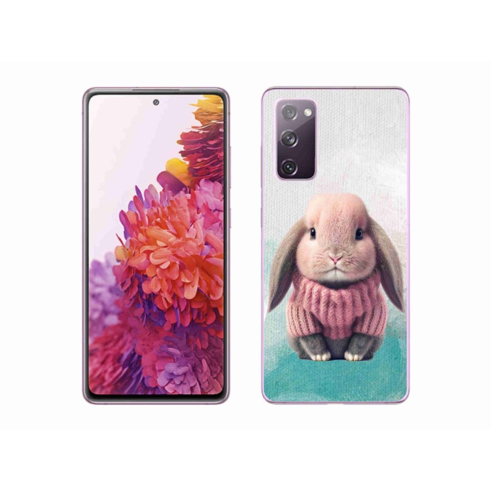 Zselés borítás mmCase Samsung Galaxy S20 FE - nyúl pulóverben