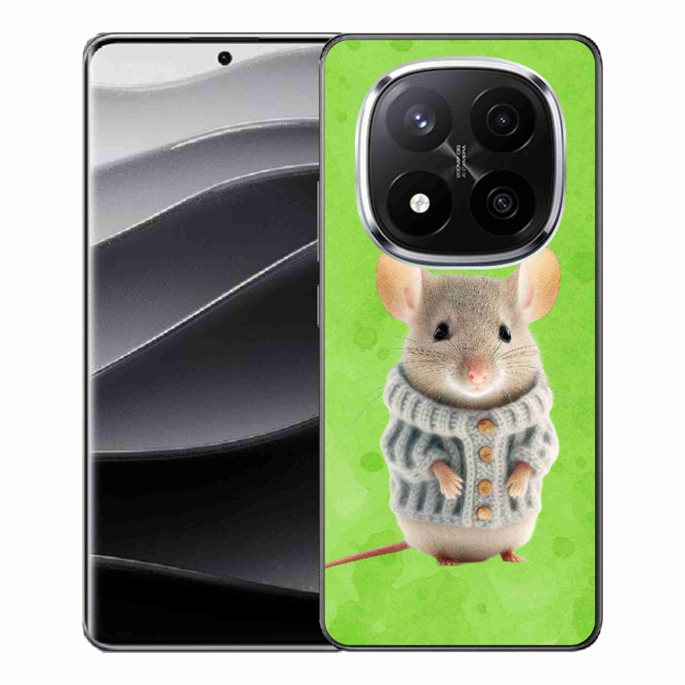 Gél borítás mmCase a Xiaomi Redmi Note 14 Pro+ 5G számára - egér pulóverben