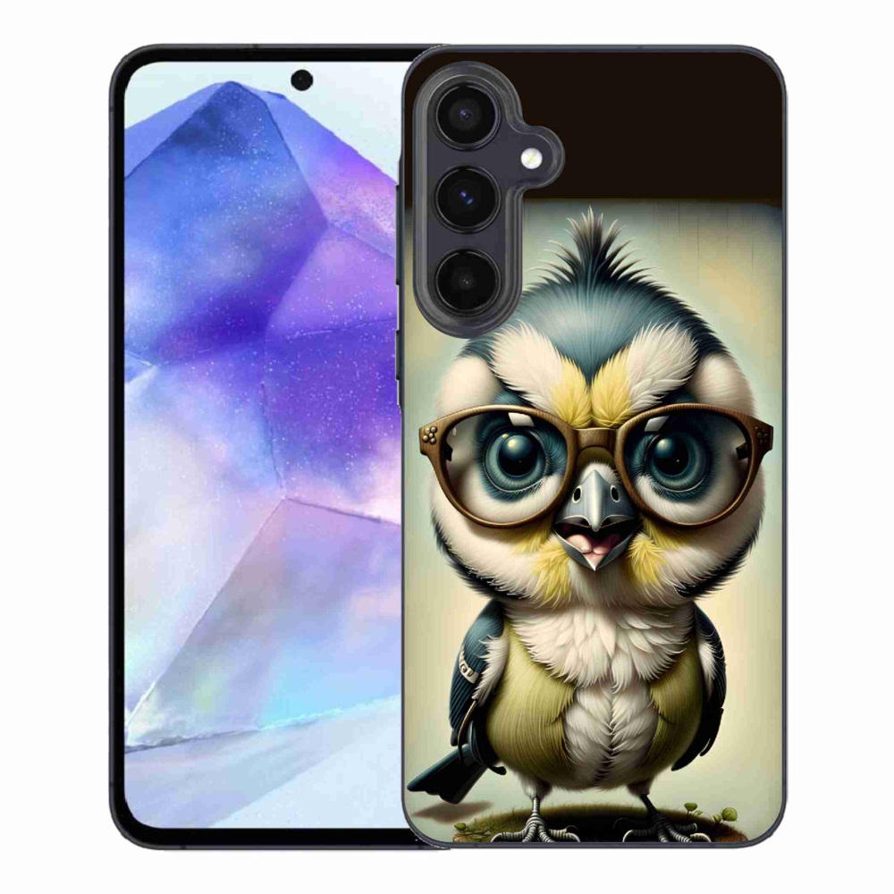 Zselés borítás mmCase Samsung Galaxy A55 5G - kölyök szemüveggel