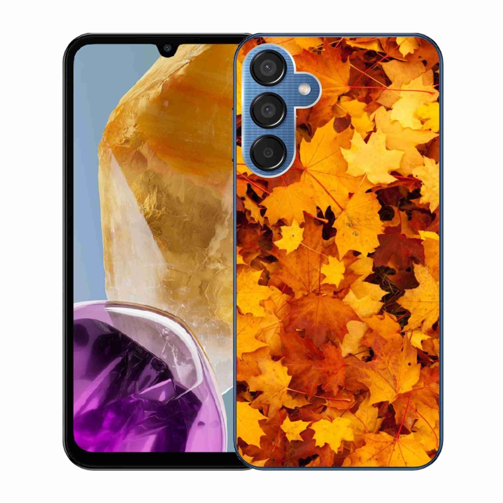 Gél borító mmCase Samsung Galaxy M15 5G - juharlevelek - Samsung Galaxy M15 5G - Juharlevelek