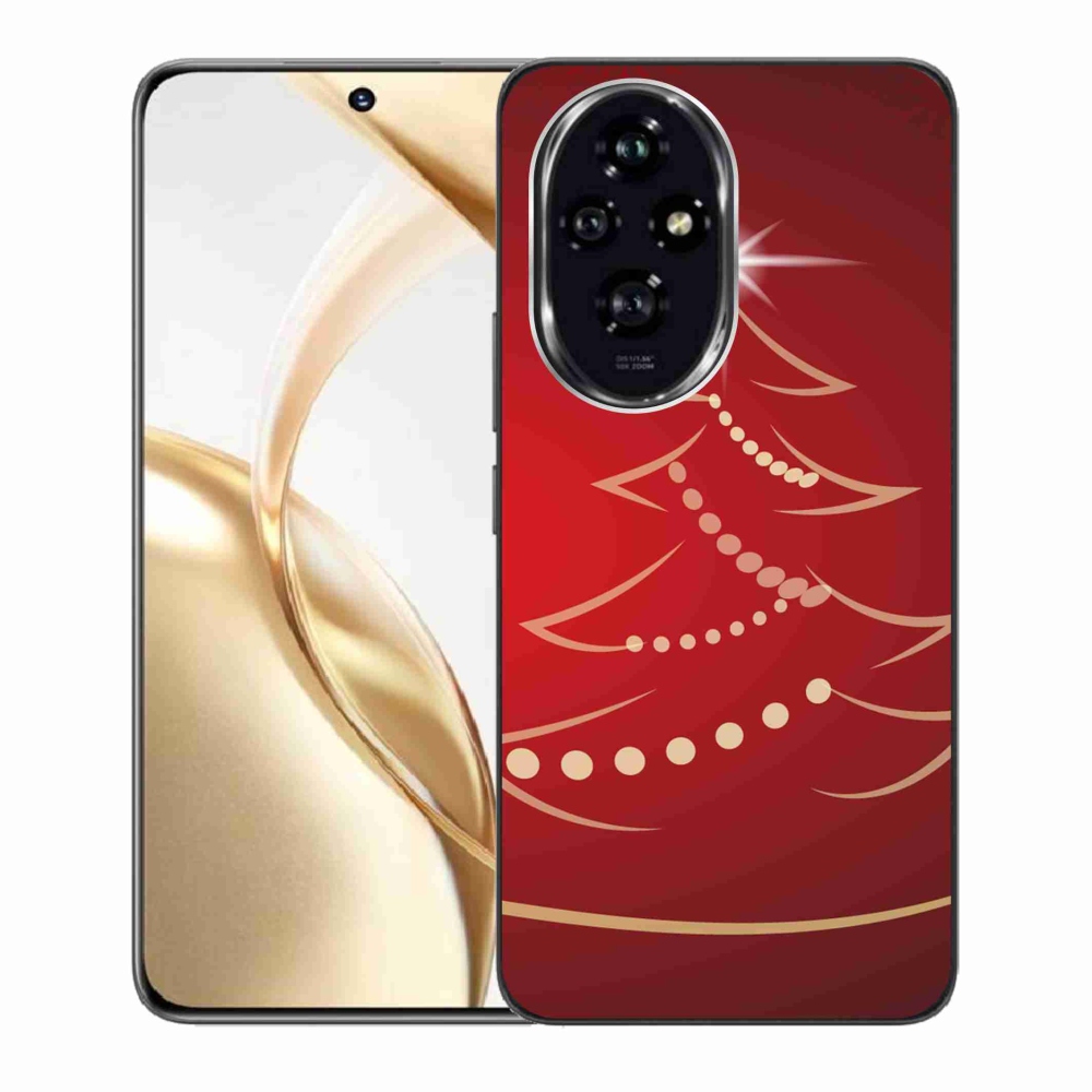 Zselés borító mmCase a Honor 200 5G számára - karácsonyfa karikatúra