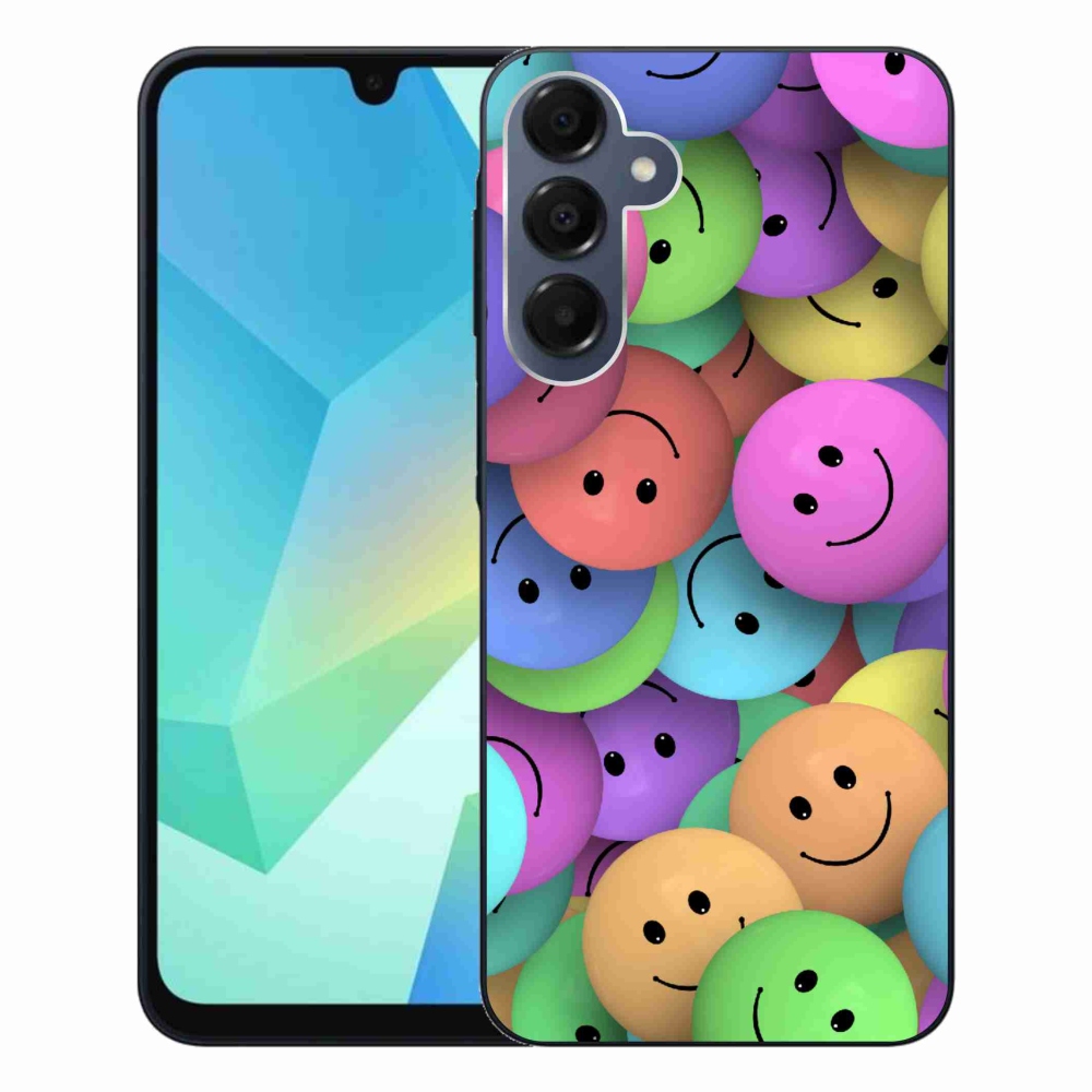 Zselés borítás mmCase Samsung Galaxy A16 4G/5G készülékhez - színes smiley-kkal