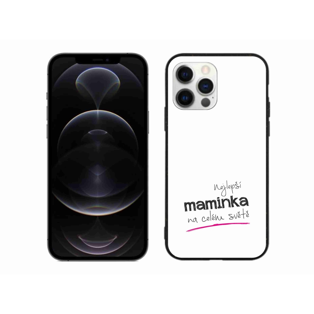 Gél borítás mmCase iPhone 12 Pro Max készülékhez - Best Mom 4 fehér háttér