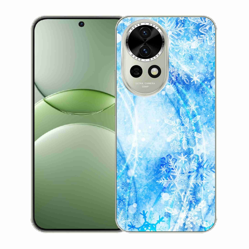 Gél borító mmCase a Huawei Nova 13 5G készülékhez - hópelyhek