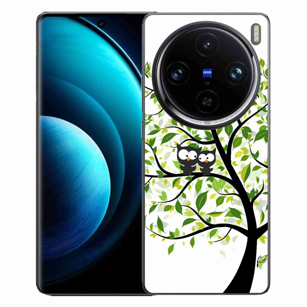 Zselés borítás mmCase a Vivo X100 Pro 5G készülékhez - baglyok a fán