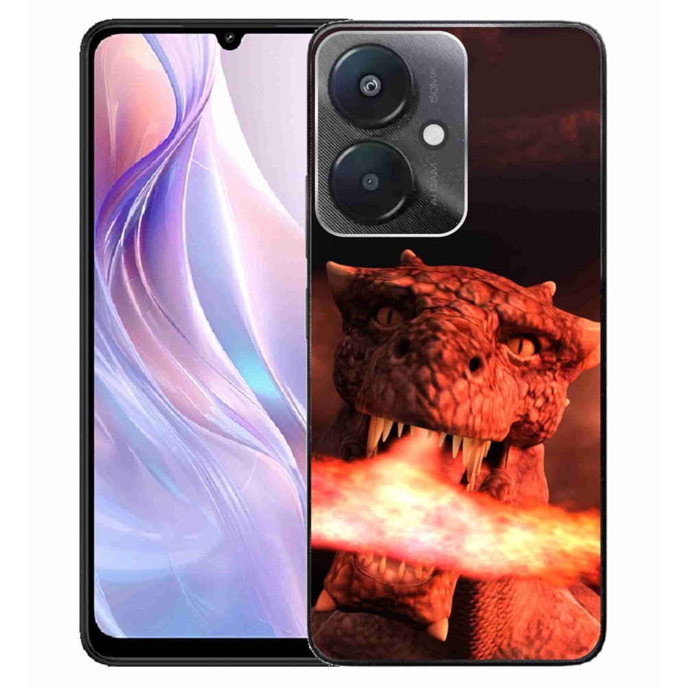 Gél borítás mmCase a Xiaomi Redmi 13C 5G-hez - sárkány