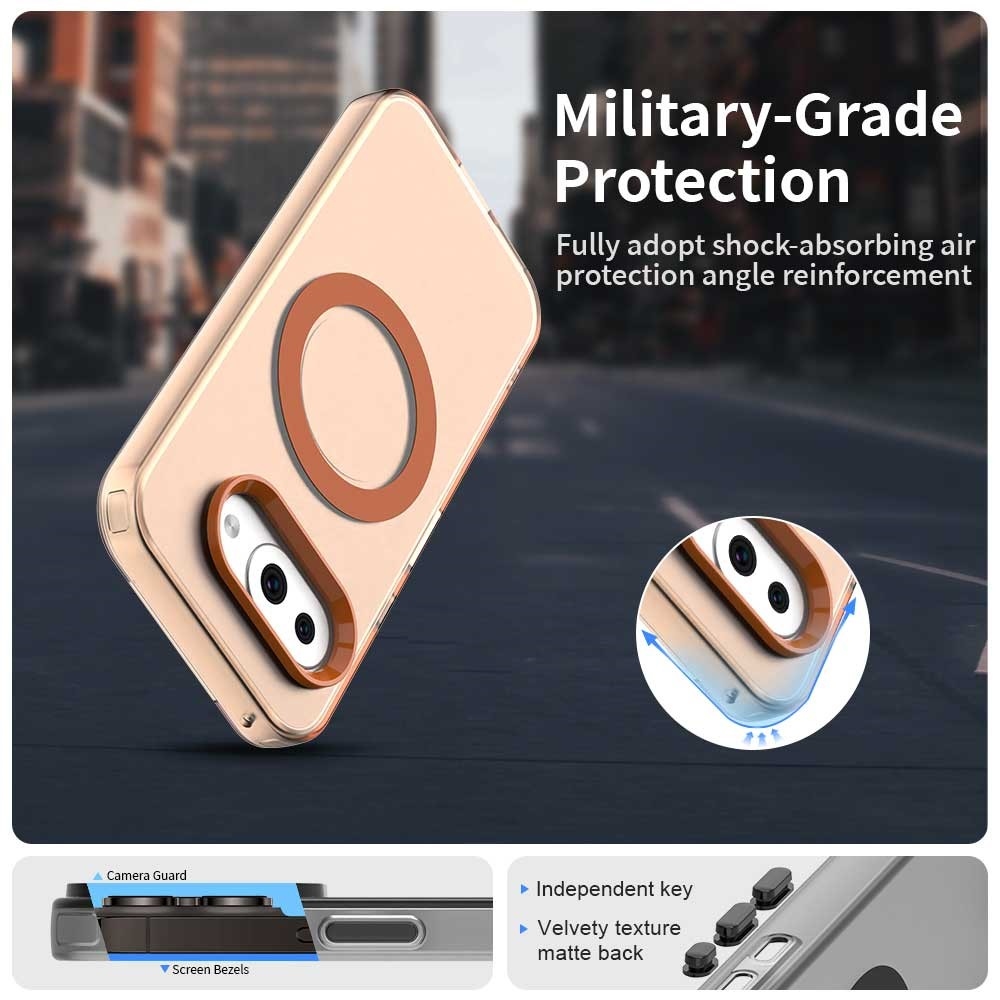 Candy zselés tok MagSafe-val Google Pixel 9a - narancssárga