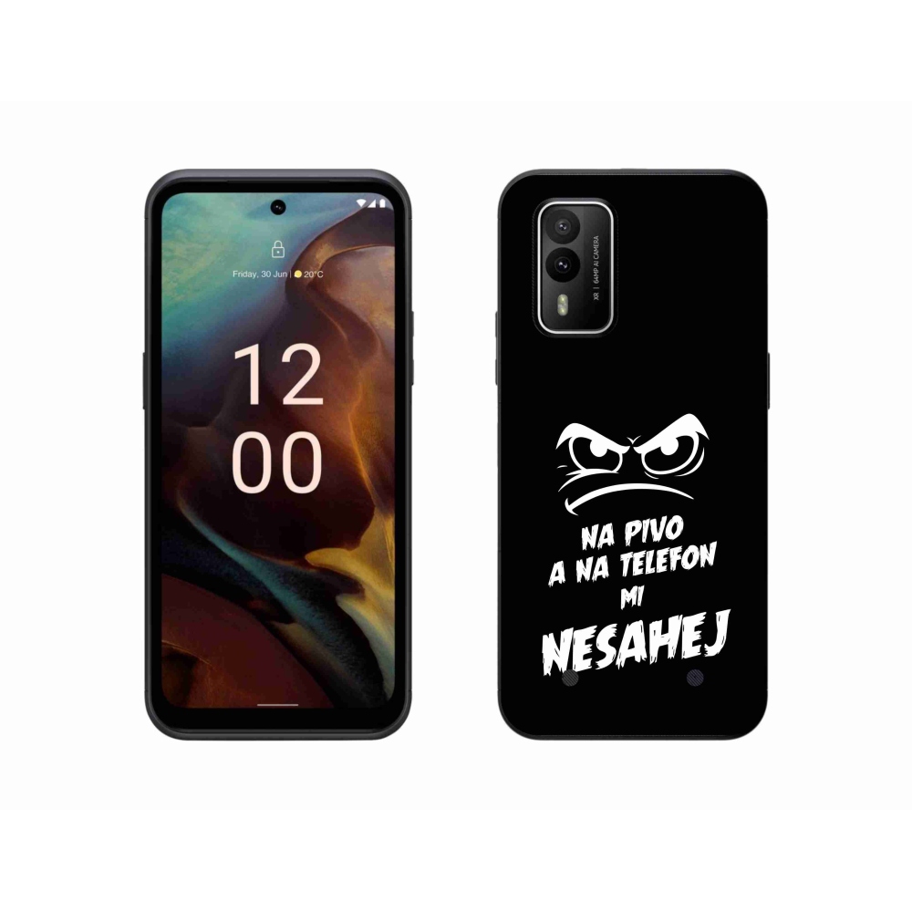 Zselés borítás mmCase a Nokia XR21 készülékhez - sör motívum 2 fekete háttér