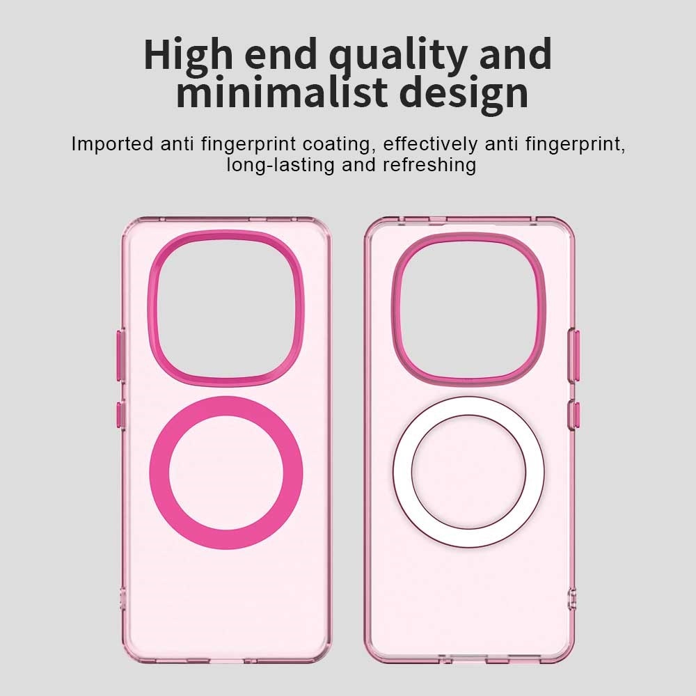 Candy zselés tok MagSafe-val Xiaomi Redmi Note 14 Pro+ 5G - rózsaszínű