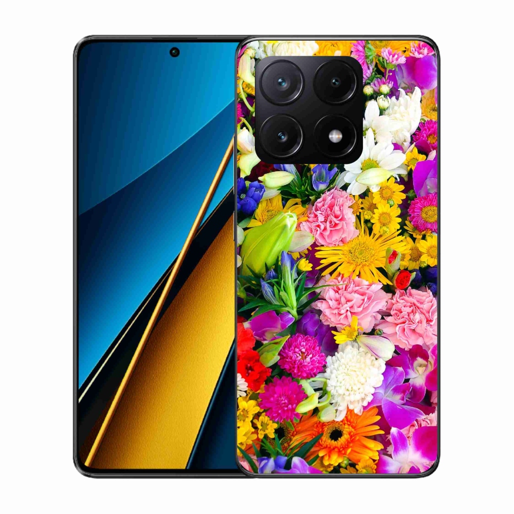 Gél borító mmCase a Xiaomi Poco X6 Pro 5G számára - virág 12