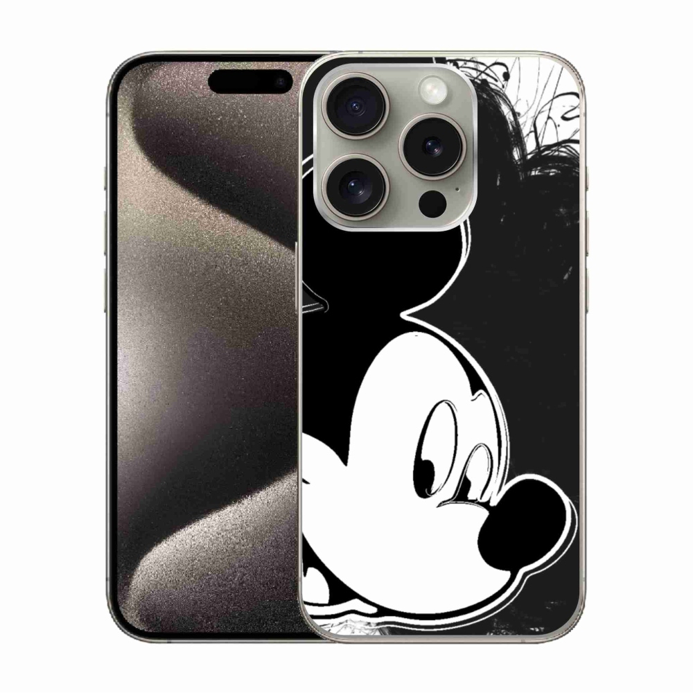 Zselés borítás mmCase iPhone 15 Pro készülékhez - mickey egér 1