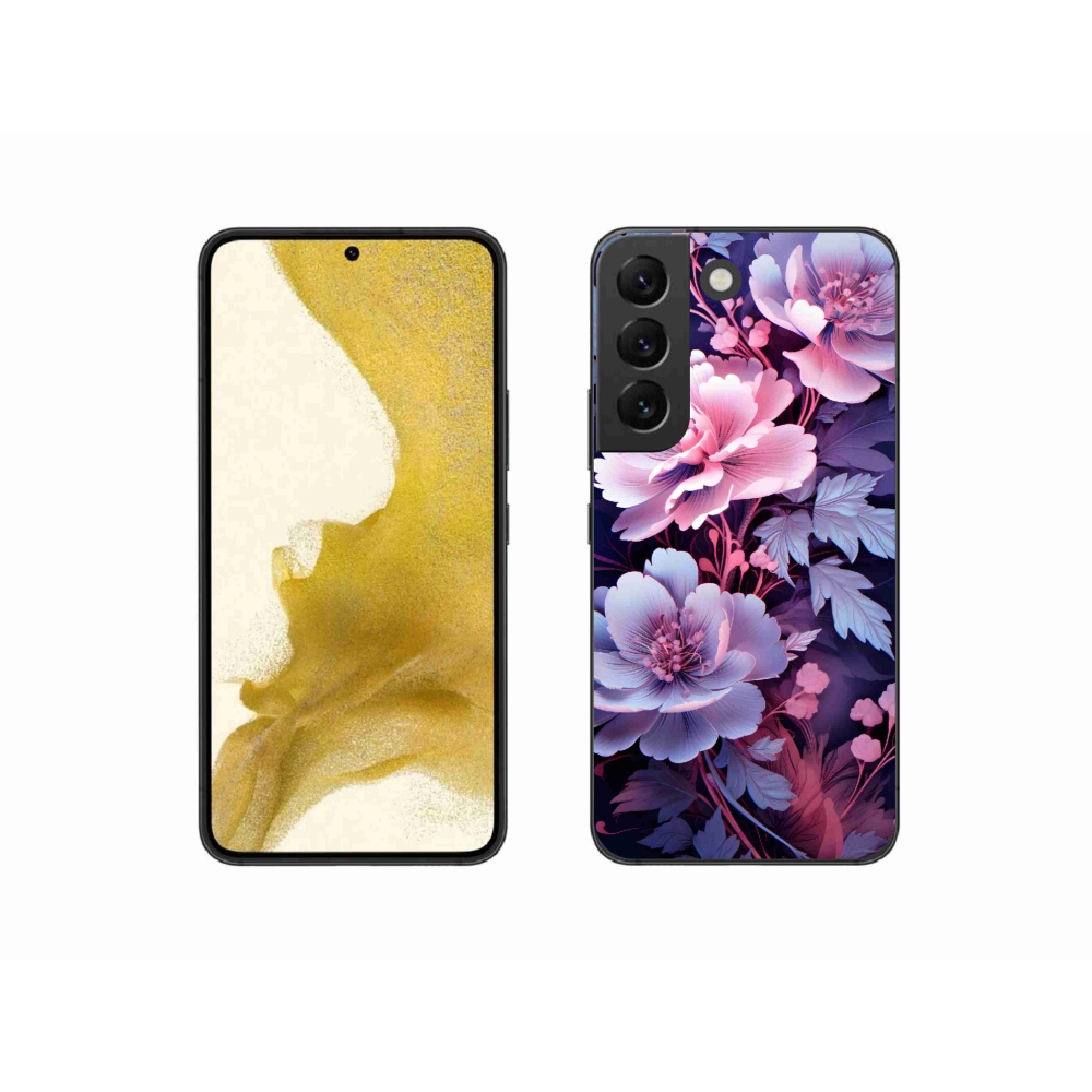 Gél borítás mmCase Samsung Galaxy S22 5G - virágok 11