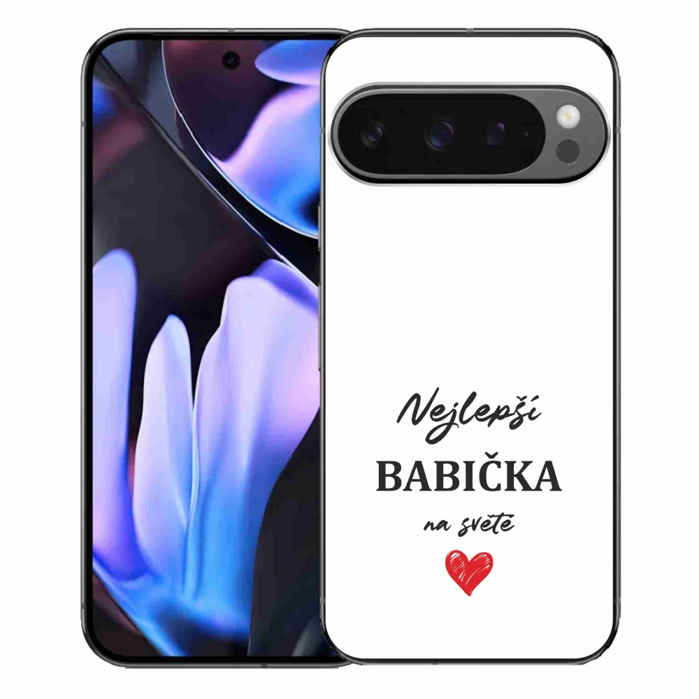 Gél borítás mmCase a Google Pixel 9 Pro XL számára - Best Grandma 1 fehér háttér