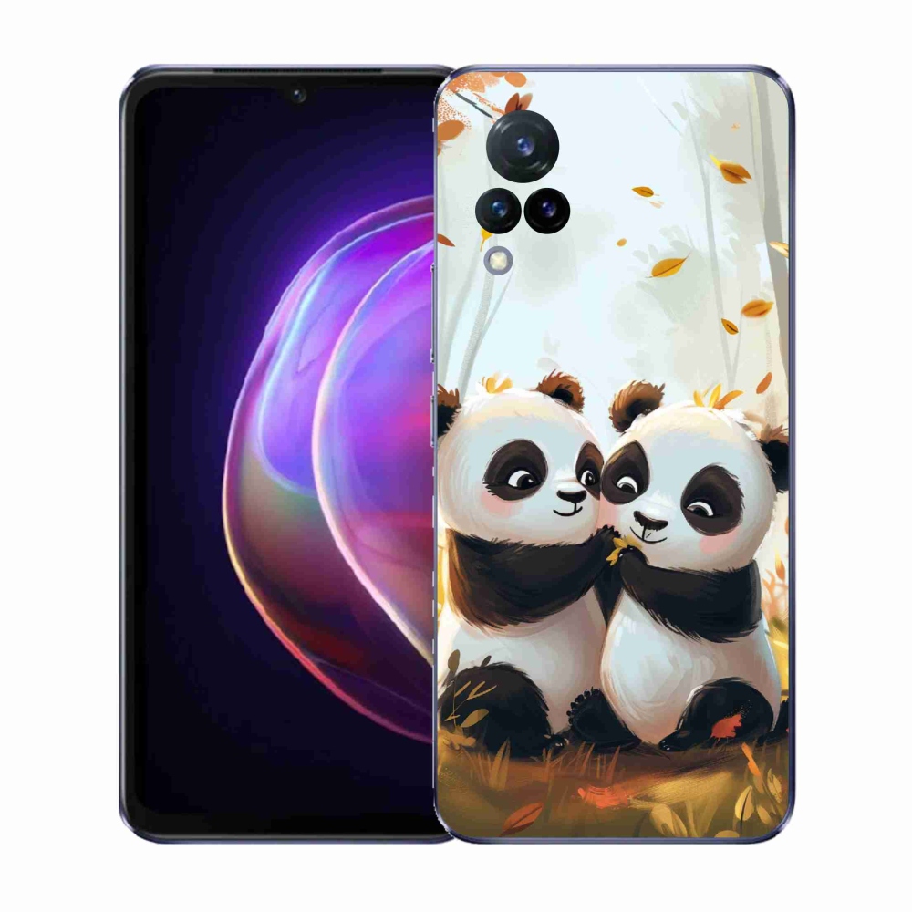Gél borító mmCase a Vivo V21 4G/5G készülékhez - pandák