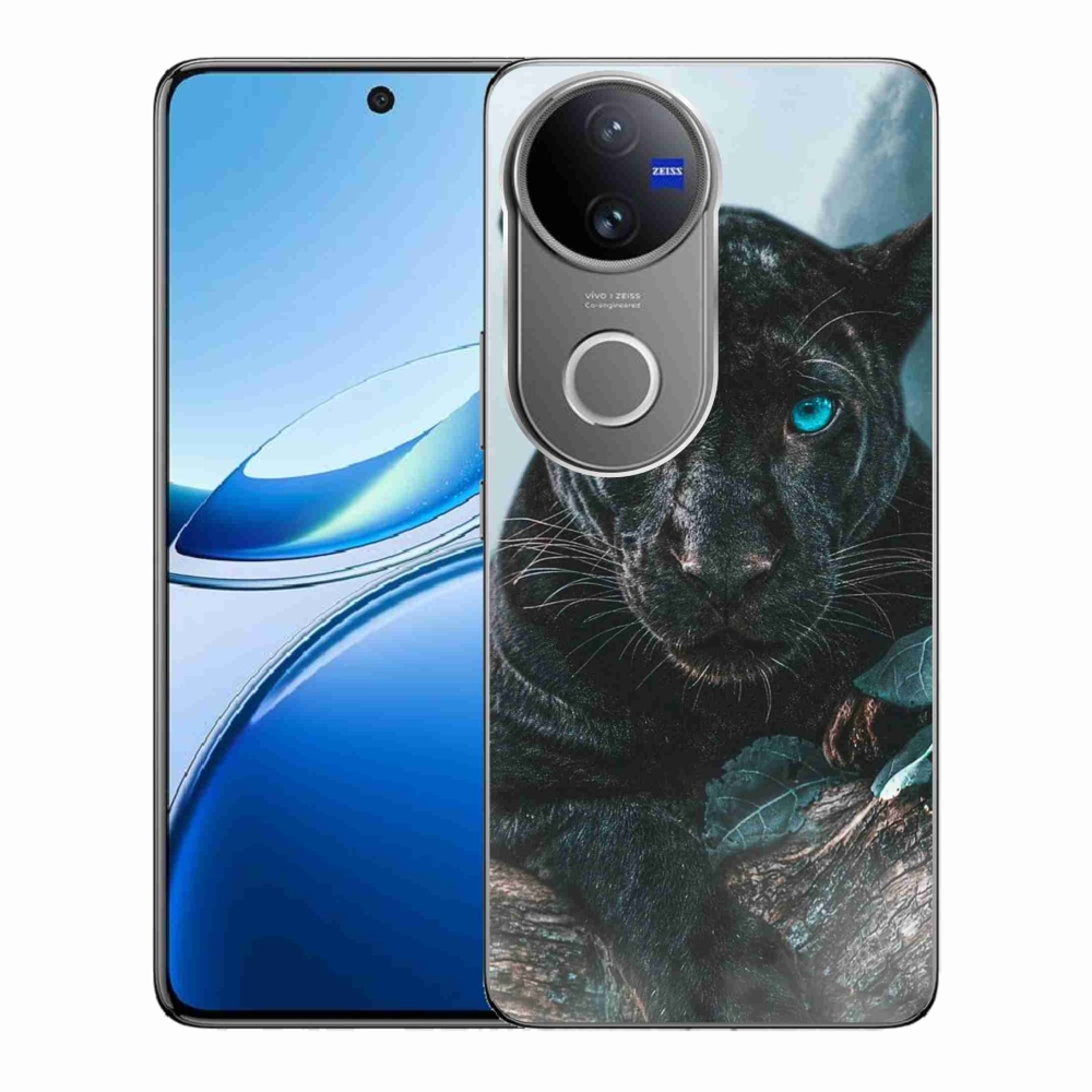 Gél borítás mmCase a Vivo V50 5G-n - fekete párduc