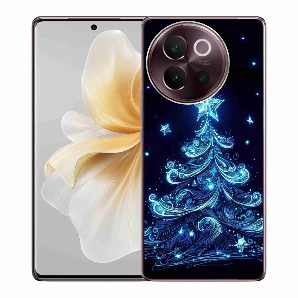 Gélburkolat mmCase a Vivo V40 Lite 5G-n - neon karácsonyfa 4