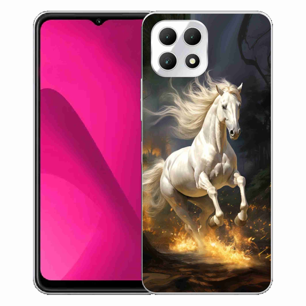 Zselés borítás mmCase a T-Mobile T Phone 2 készülékhez - fehér ló 2