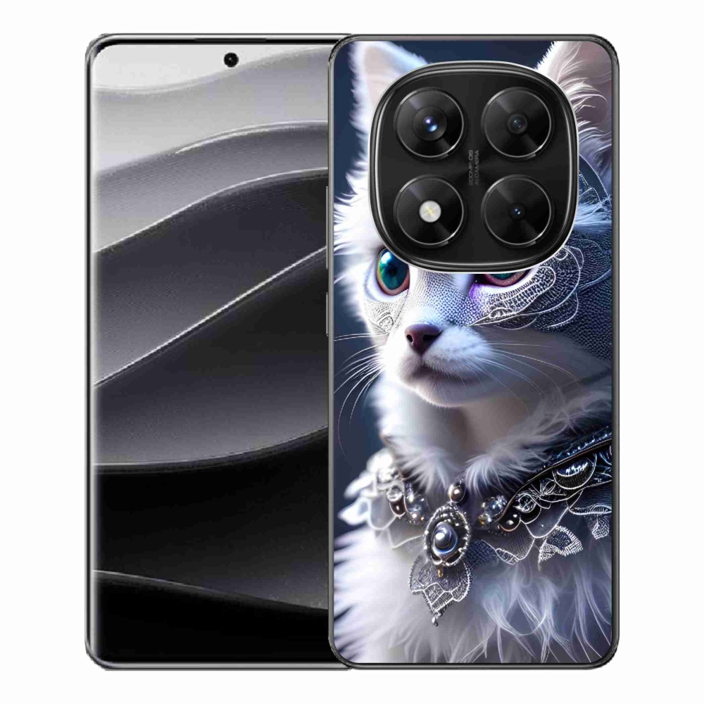 Gél borítás mmCase a Xiaomi Redmi Note 14 Pro 5G/Poco X7 5G számára - fehér macska