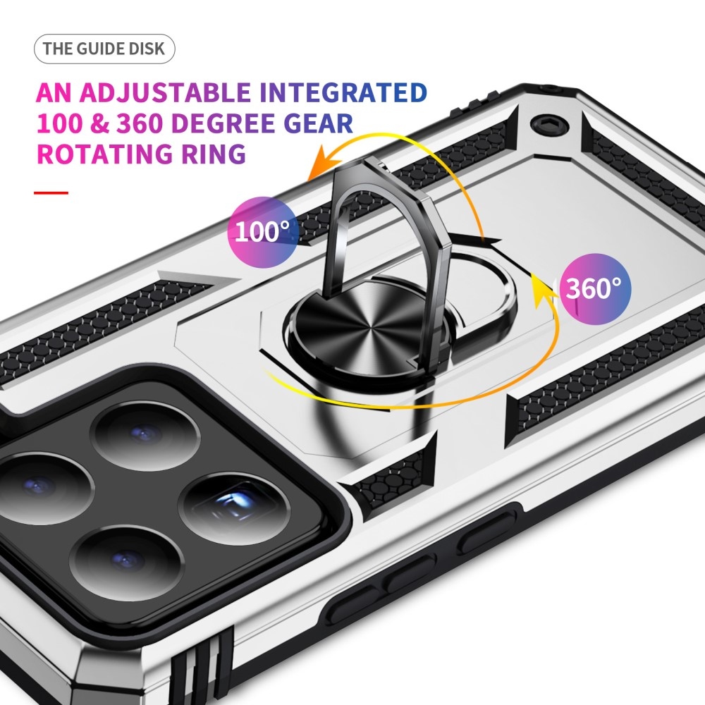 Gyűrűk tartós burkolat Xiaomi 15 - ezüst