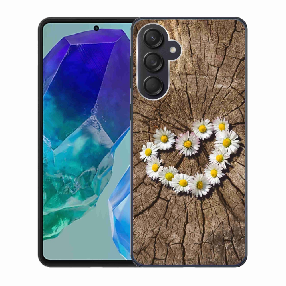 Zselés borítás mmCase Samsung Galaxy M55 5G - Százszorszépek szíve