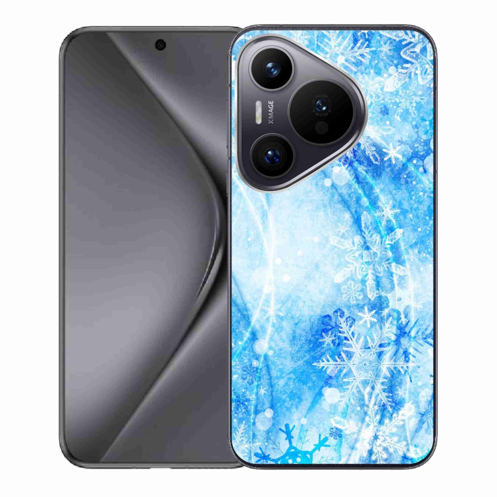 Gél borító mmCase a Huawei Pura 70 készülékhez - hópelyhek