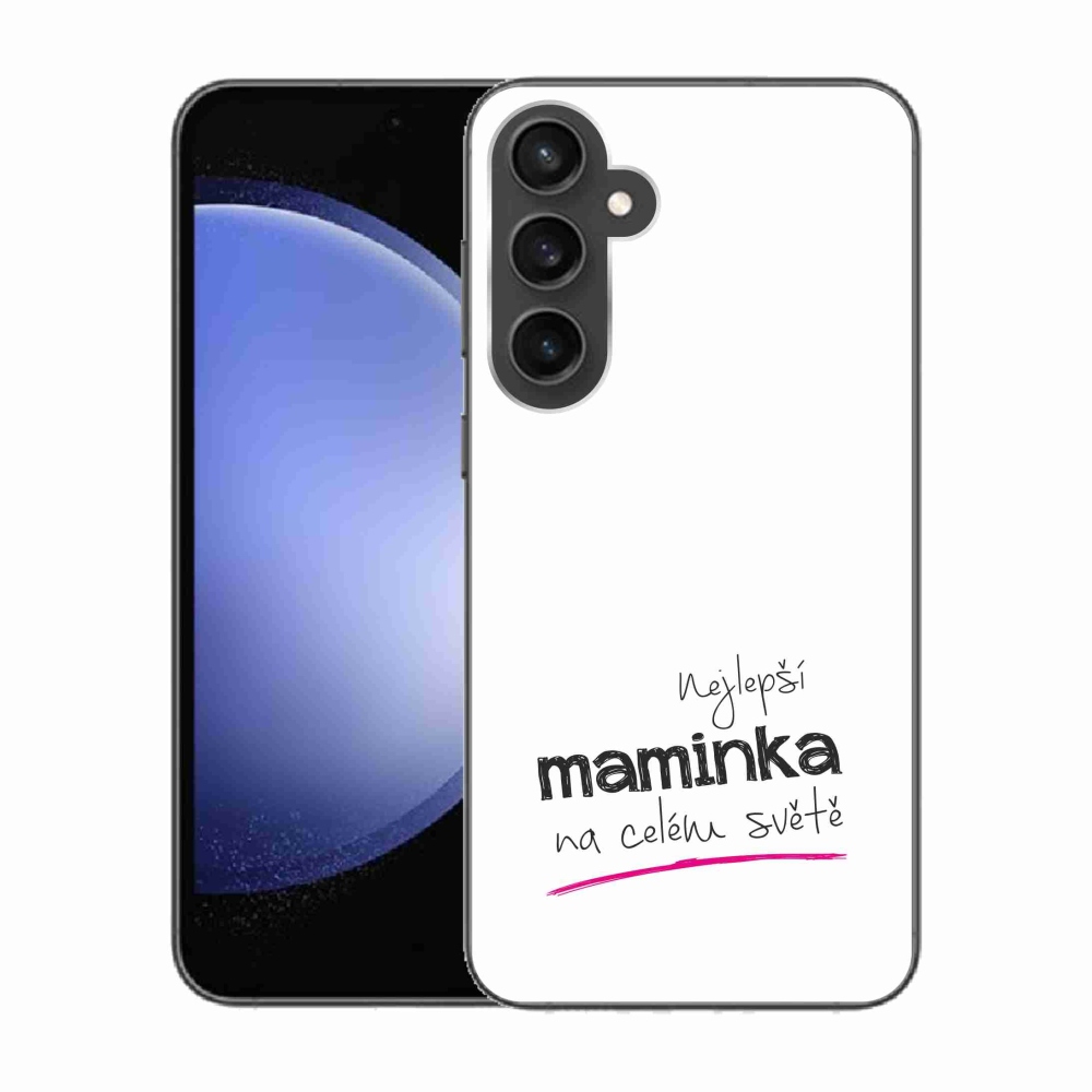 Gél borító mmCase Samsung Galaxy S23 FE - legjobb anya 4 fehér háttér