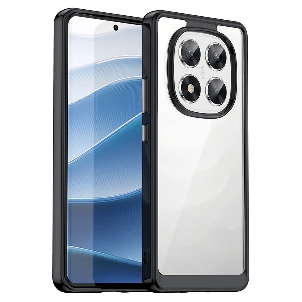 Gél tok fix hátlappal Xiaomi Redmi Note 14 Pro 5G/Poco X7 5G - fekete