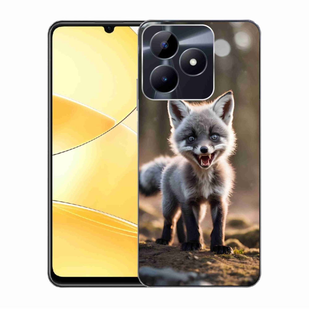 Zselés borító mmCase a Realme C51/C53 készülékhez - angry fox
