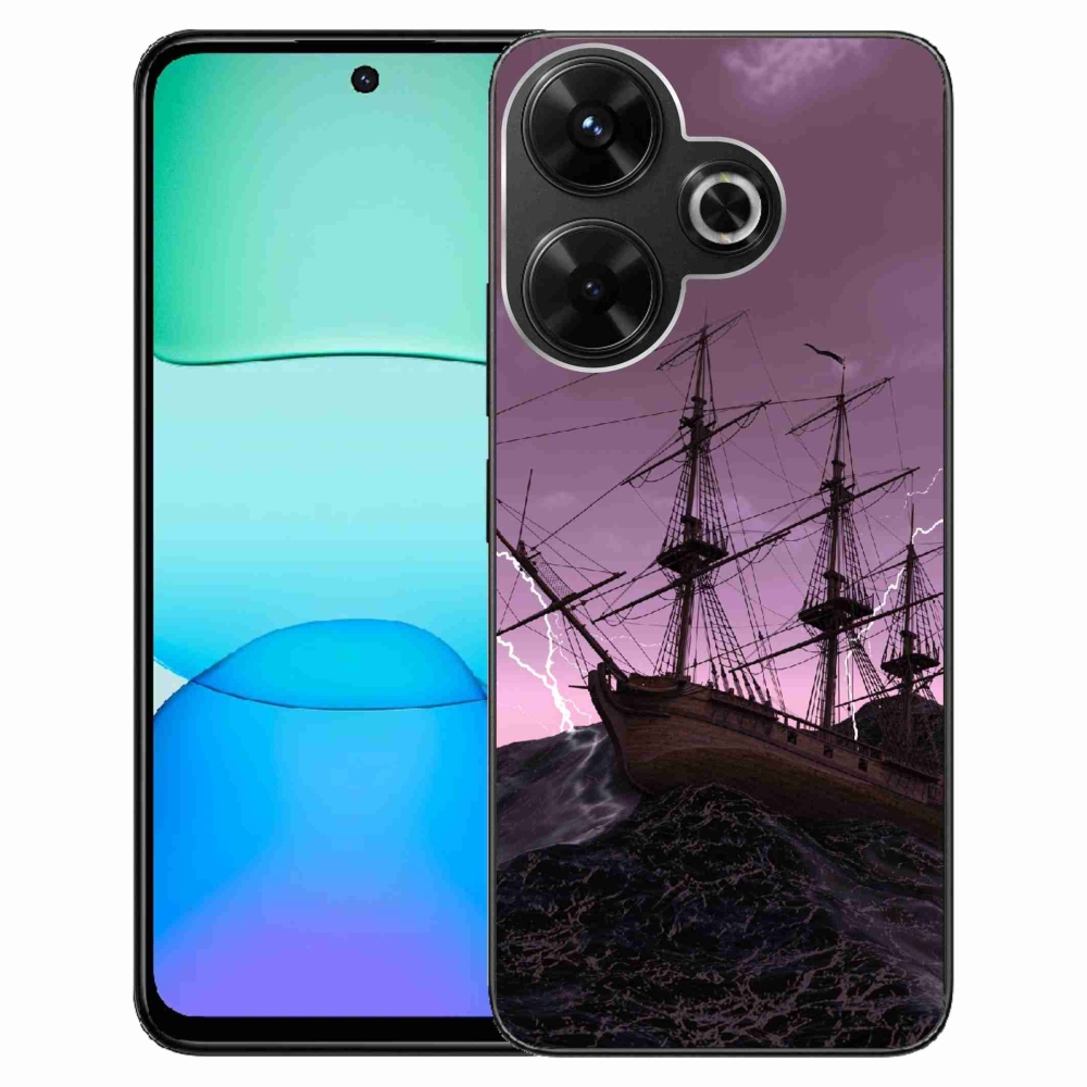 Gél borítás mmCase a Xiaomi Redmi 13 4G/Poco M6 4G - hajó a viharban