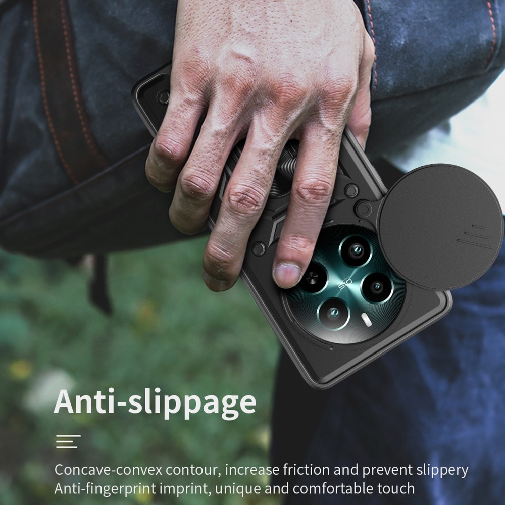 Csúszásálló borítás a Realme 12+ 5G készülékhez - fekete