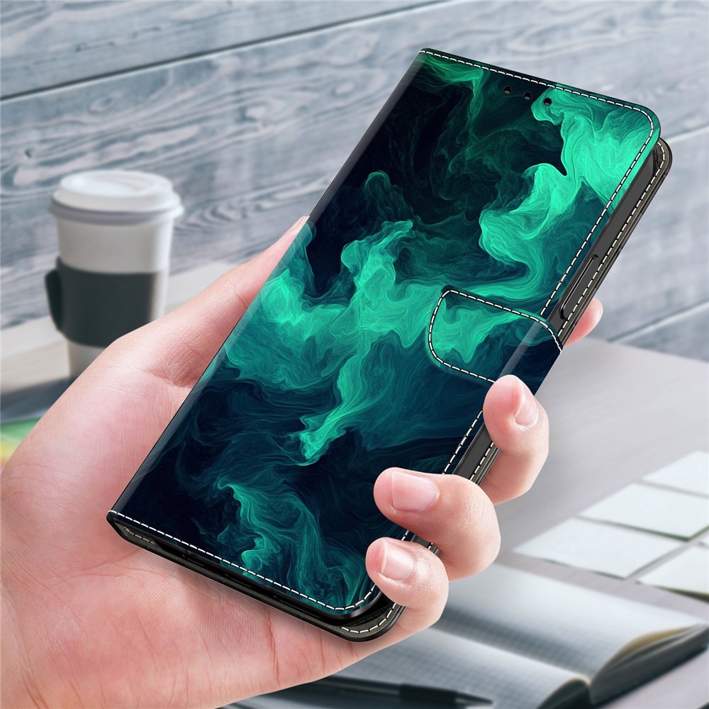 Határozottan könyv tok Samsung Galaxy A17 4G/5G/A26 5G - zöld füst