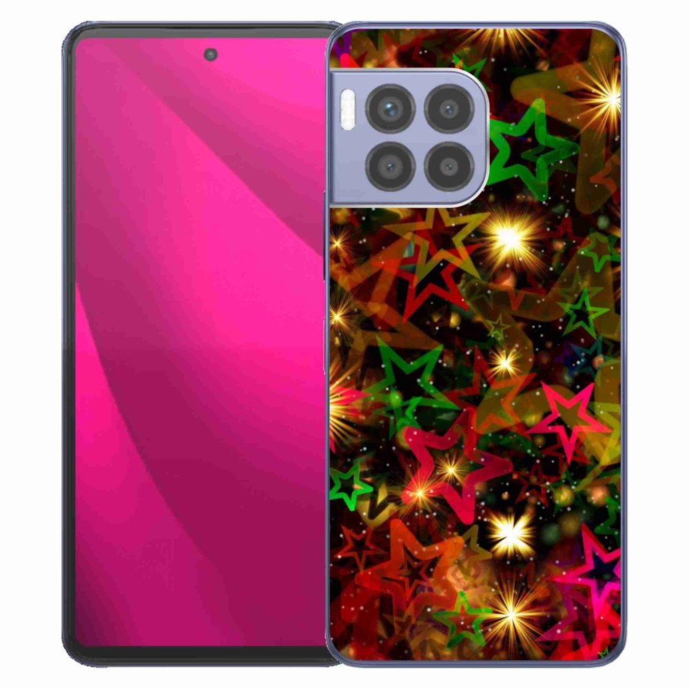 Zselés borítás mmCase a T-Mobile T Phone 2 Pro készülékhez - színes csillagok