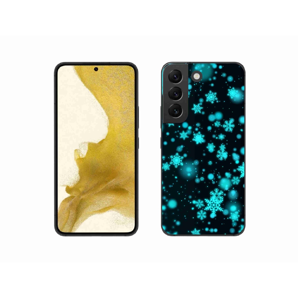 Gél védőhuzat mmCase Samsung Galaxy S22 5G - hópelyhek 1