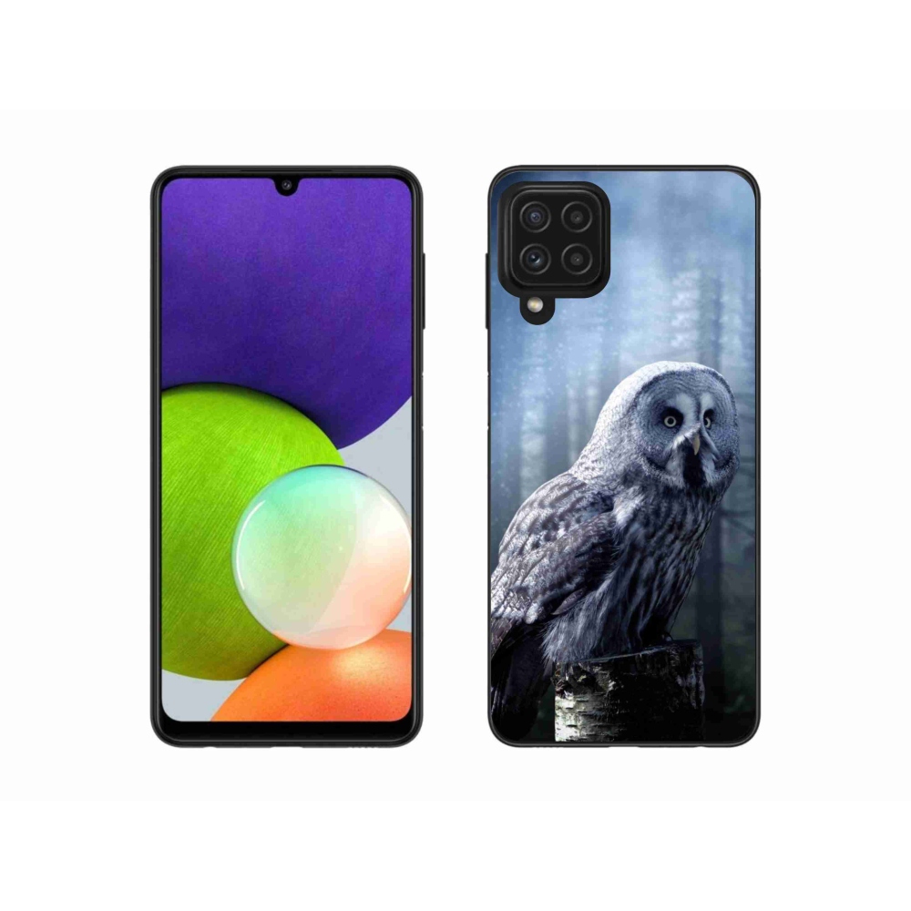 Zselés borítás mmCase Samsung Galaxy A22 4G - bagoly