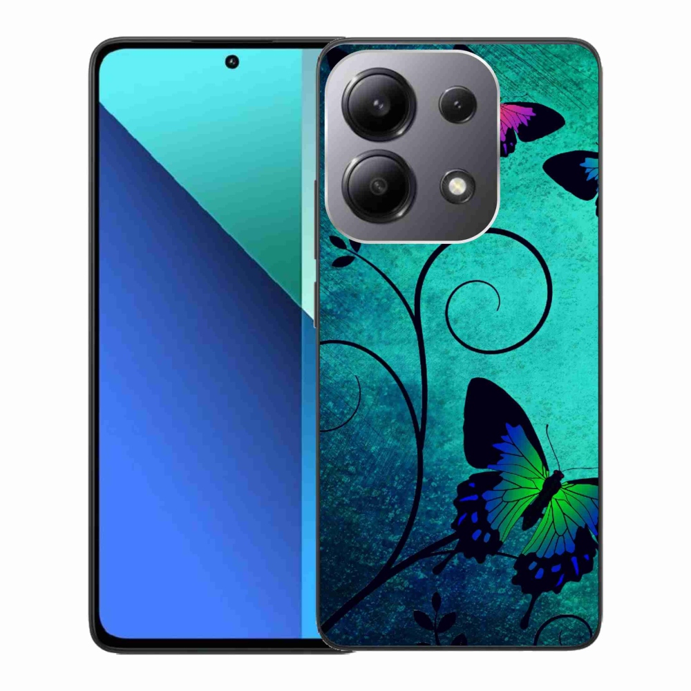 Gél borítás mmCase a Xiaomi Redmi Note 13-hoz - színes pillangók