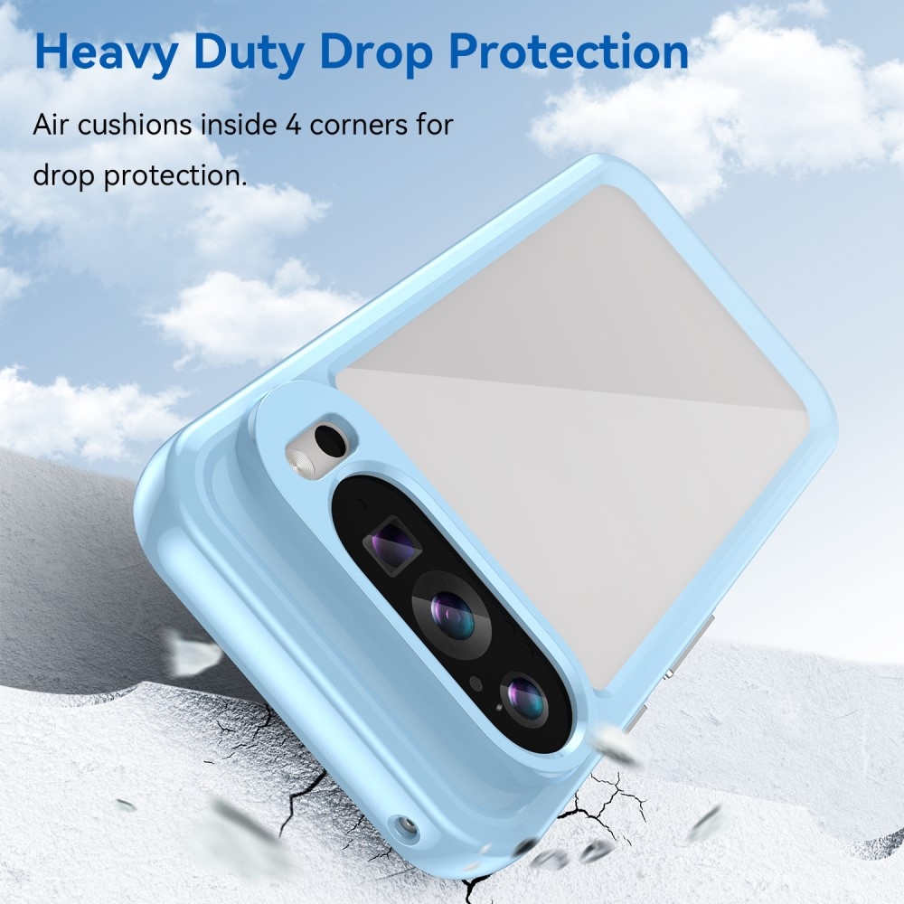 Gél tok kemény hátlappal a Google Pixel 9/9 Pro számára - kék