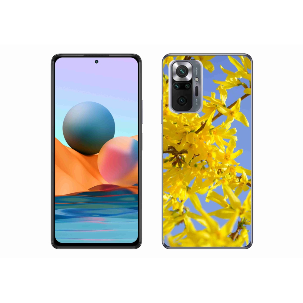 Gél borítás mmCase a Xiaomi Redmi Note 10 Pro készülékhez - sárga virágok