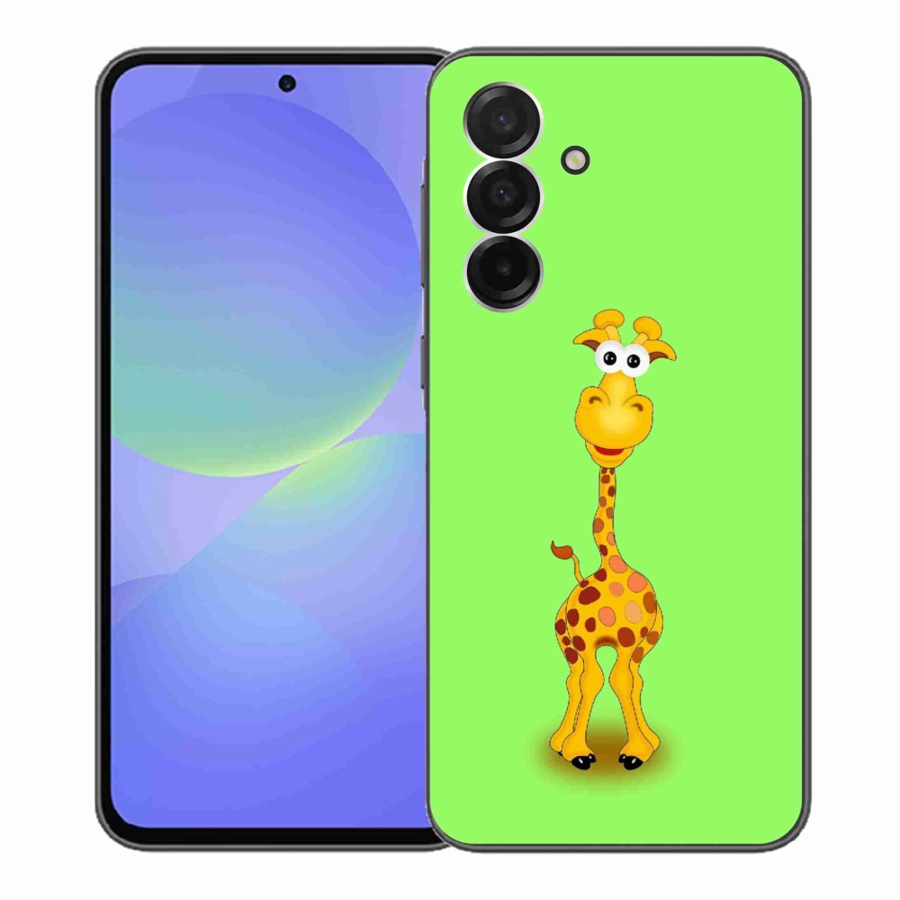 Zselés borítás mmCase Samsung Galaxy A36 5G - rajzfilm zsiráfhoz